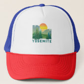 Nationaal park  Yosemite Retro Trucker Pet (Voorkant)