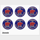 Nationaal park Yosemite Ronde Sticker (Vel)