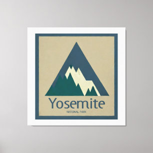 Nationaal park Yosemite Rustic Canvas Afdruk