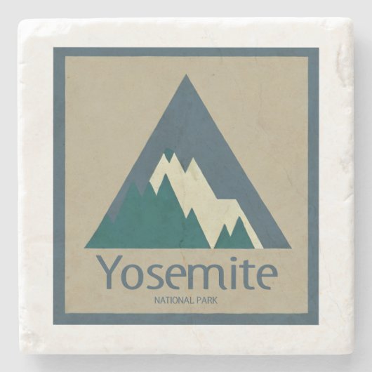 Nationaal park Yosemite Rustic Stenen Onderzetter (Voorkant)