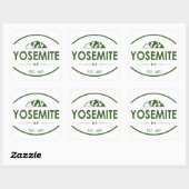 Nationaal park Yosemite Vierkante Sticker (Vel)