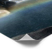Nationaal park Yosemite Waterfall Poster (Hoek)