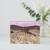Nationaal park Zabriskie Point Death Valley Briefkaart (Staand voorkant)