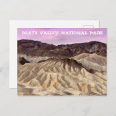 Nationaal park Zabriskie Point Death Valley Briefkaart (Voorkant / Achterkant)
