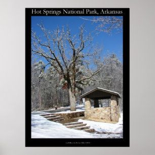 Nationaal park zHot Springs, Ice Snow Hut Poster