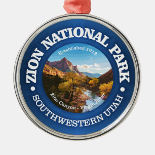 Nationaal Park Zion 2 Metalen Ornament