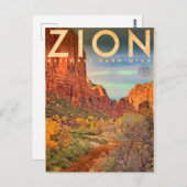  Nationaal Park Zion Briefkaart (Voorkant / Achterkant)