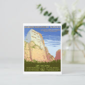 Nationaal Park Zion Briefkaart (Staand voorkant)