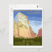Nationaal Park Zion Briefkaart (Voorkant / Achterkant)