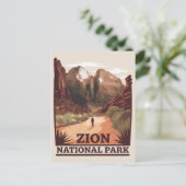 Nationaal Park Zion Briefkaart (Staand voorkant)