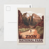Nationaal Park Zion Briefkaart (Voorkant / Achterkant)