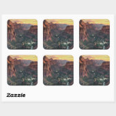 Nationaal Park Zion Canyon Vierkante Sticker (Vel)