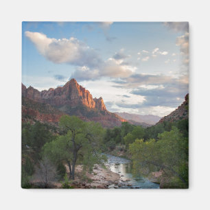 Nationaal Park Zion - De Watchman magnet Magneet