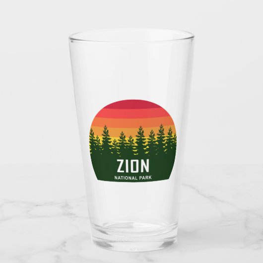 Nationaal Park Zion Glas (Voorkant)