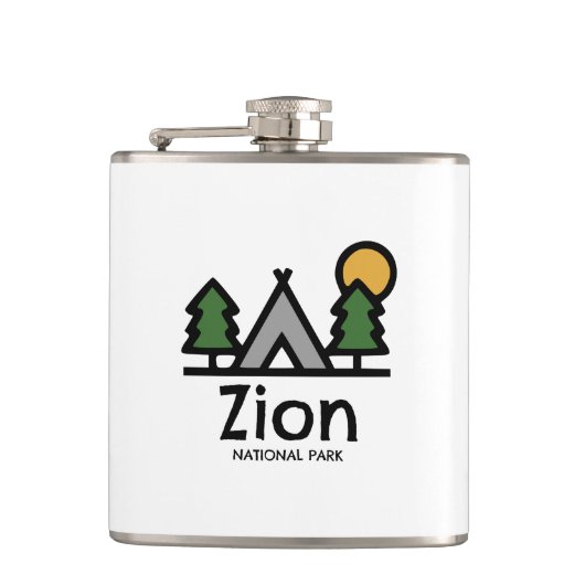 Nationaal Park Zion Heupfles (Voorkant)