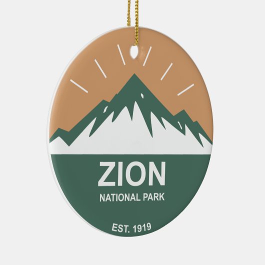 Nationaal Park Zion Keramisch Ornament (Rechts)