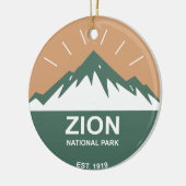 Nationaal Park Zion Keramisch Ornament (Links)