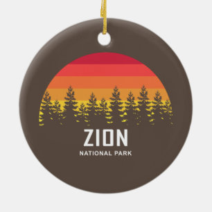 Nationaal Park Zion Keramisch Ornament