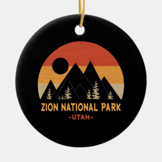 Nationaal Park Zion Keramisch Ornament (Voorkant)