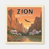 Nationaal Park  Zion Magneet (Voorkant)