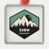 Nationaal Park Zion Metalen Ornament (Voorkant)