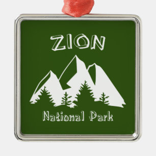 Nationaal Park Zion Metalen Ornament