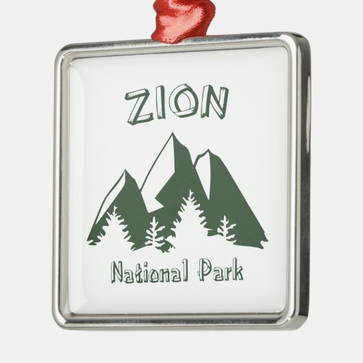 Nationaal Park Zion Metalen Ornament (Links)