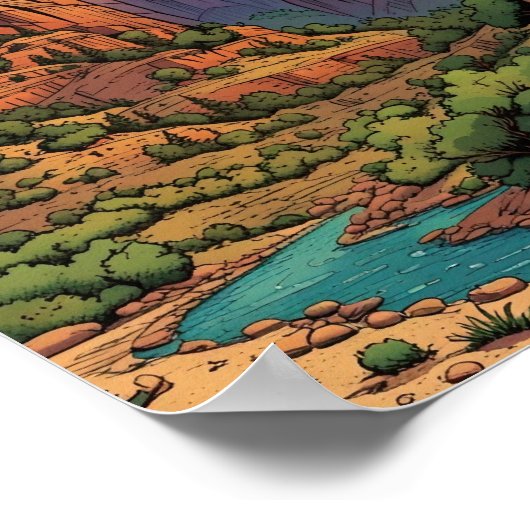 nationaal park zion poster (Hoek)