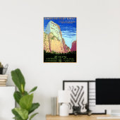  nationaal park Zion Poster (Thuiskantoor)