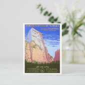 Nationaal park Zion, Reis, stijl Briefkaart (Staand voorkant)