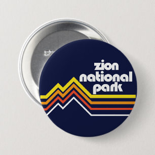 Nationaal Park Zion Ronde Button 7,6 Cm