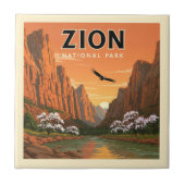 Nationaal Park  Zion Tegeltje (Voorkant)