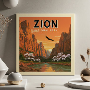 Nationaal Park Zion Tegeltje