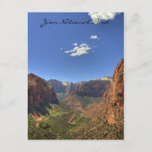 Nationaal Park Zion, UT-Briefkaart Briefkaart