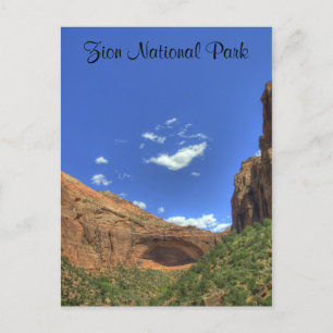 Nationaal Park Zion, UT-Briefkaart Briefkaart