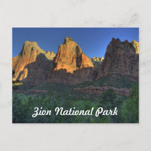 Nationaal Park Zion, UT-Briefkaart Briefkaart