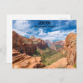 Nationaal park Zion - Utah Briefkaart (Voorkant / Achterkant)