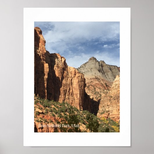 Nationaal Park Zion, Utah Poster (Voorkant)