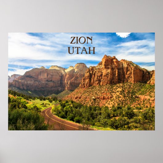 Nationaal park Zion - Utah Poster (Voorkant)