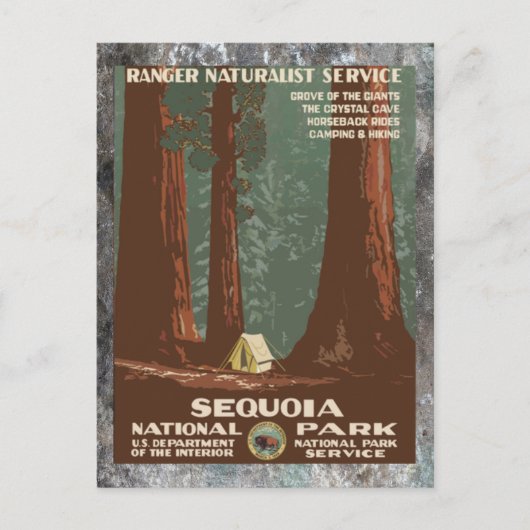 Nationaal       parkVintage Briefkaart (Voorkant)