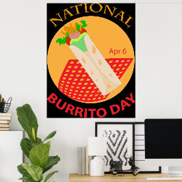 Nationaal Poster Burrito Day
