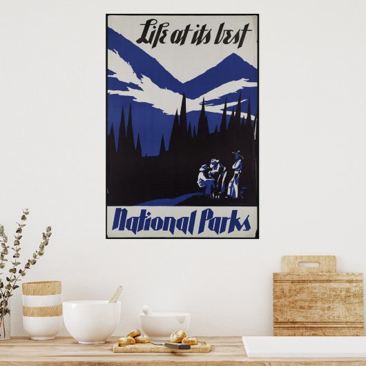 Nationaal Poster voor het reizen van parken (Keuken)