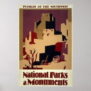 Nationaal Poster voor parken en monumenten voor he