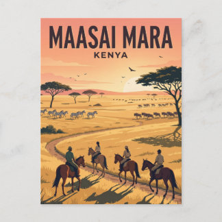 Nationaal Reservaat Maasai Mara Kenia Briefkaart