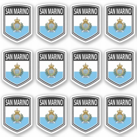 Nationaal - San Marino Sticker (Voorkant)