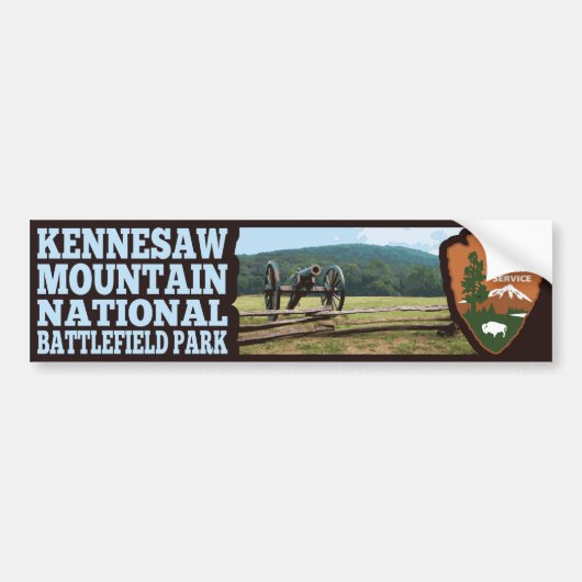 Nationaal slagveldpark Kennesaw Mountain Bumpersticker (Voorkant)