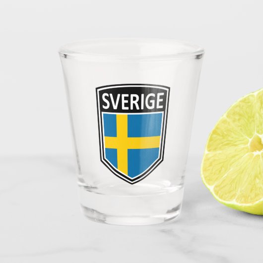 Nationaal - Sverige Shot Glas (Voorkant)