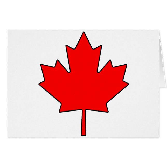 Nationaal symbool van Canadese Maple Leaf Canada (Voorkant Horizontaal)
