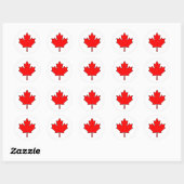 Nationaal symbool van Canadese Maple Leaf Canada Ronde Sticker (Vel)