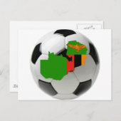 Nationaal team van Zambia Briefkaart (Voorkant / Achterkant)